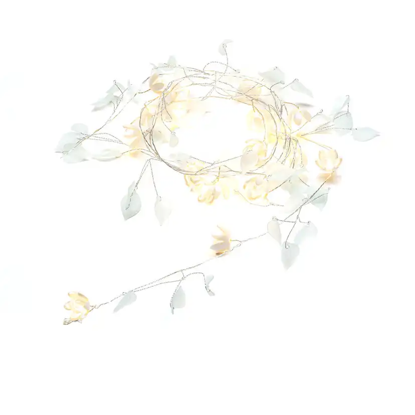 Ljusslinga Gnosjö Konstsmide Klara/Vita Blommor 20 LED