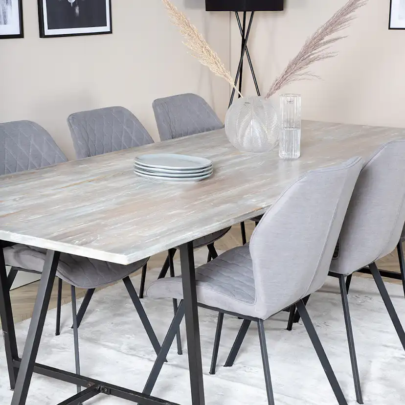 Matgrupp Venture Home Jenni med 6 Geneva Stolar