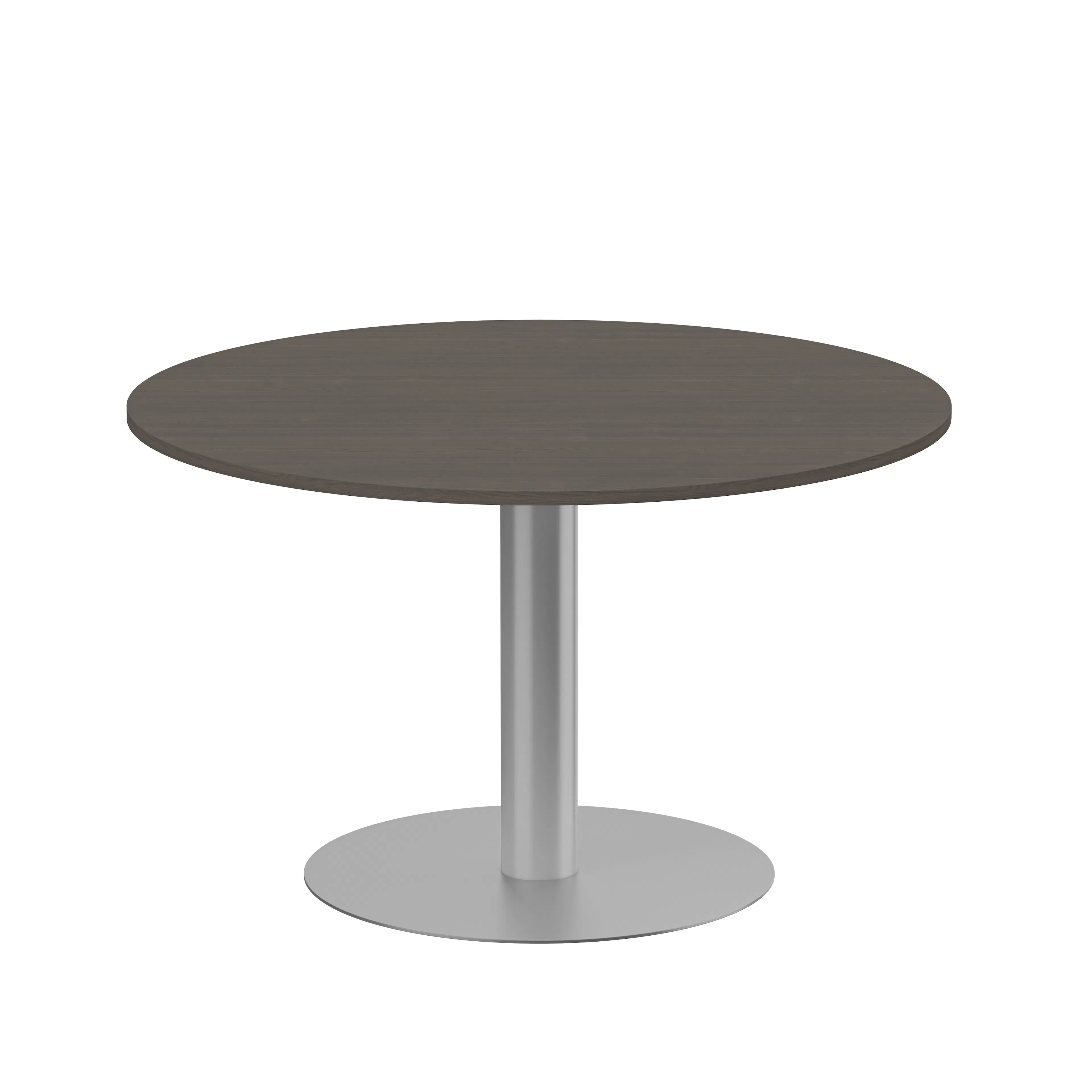 Pelarbord diam 1200 H720 mörklaserad asklaminat/silver Mörklaserad Ask/Silver
