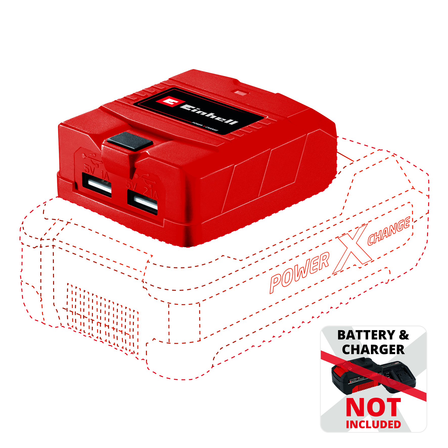 USB Laddadapter Einhell TE-CP 18 Li Solo