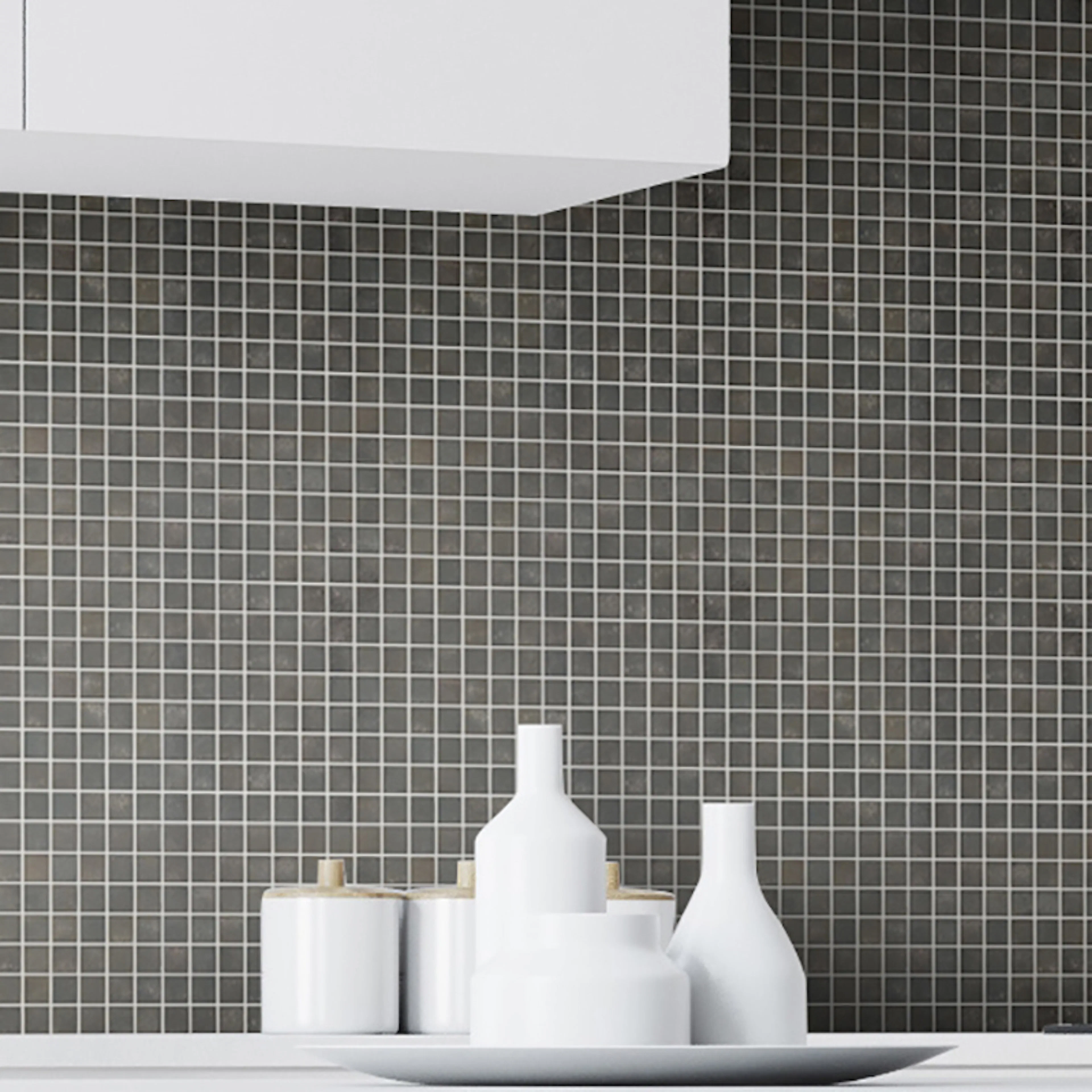 Mosaik Arredo Fingerprint Svart 2x2 cm