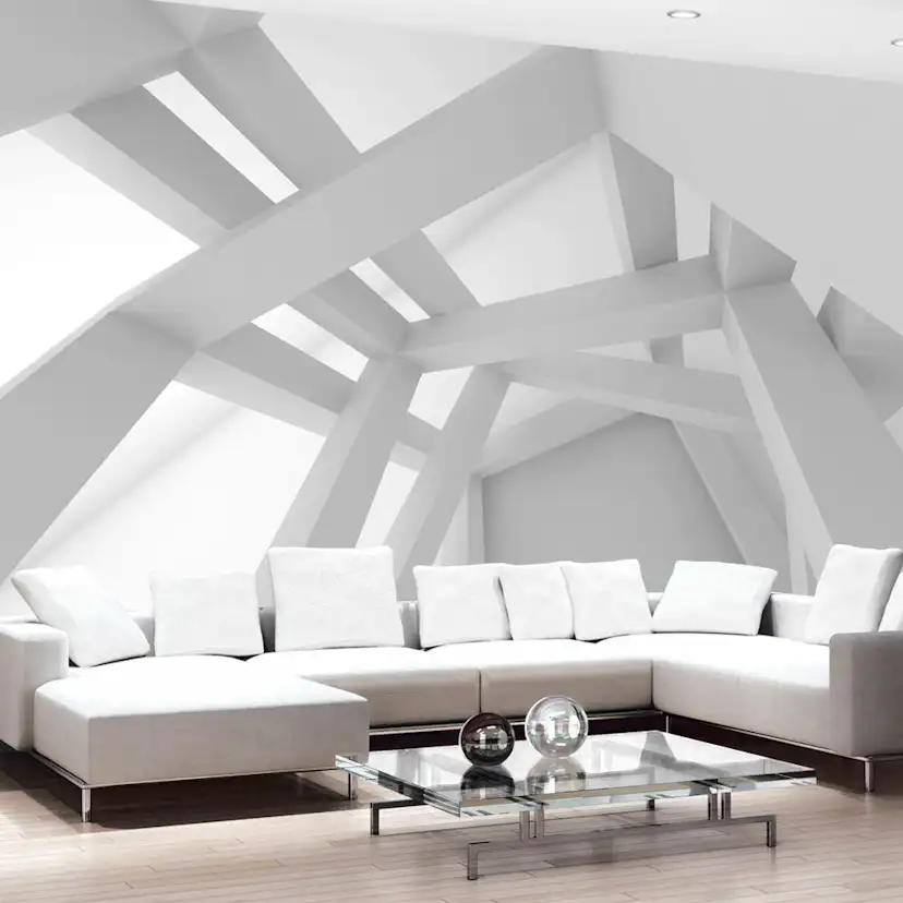 Fototapet Arkiio White Construction