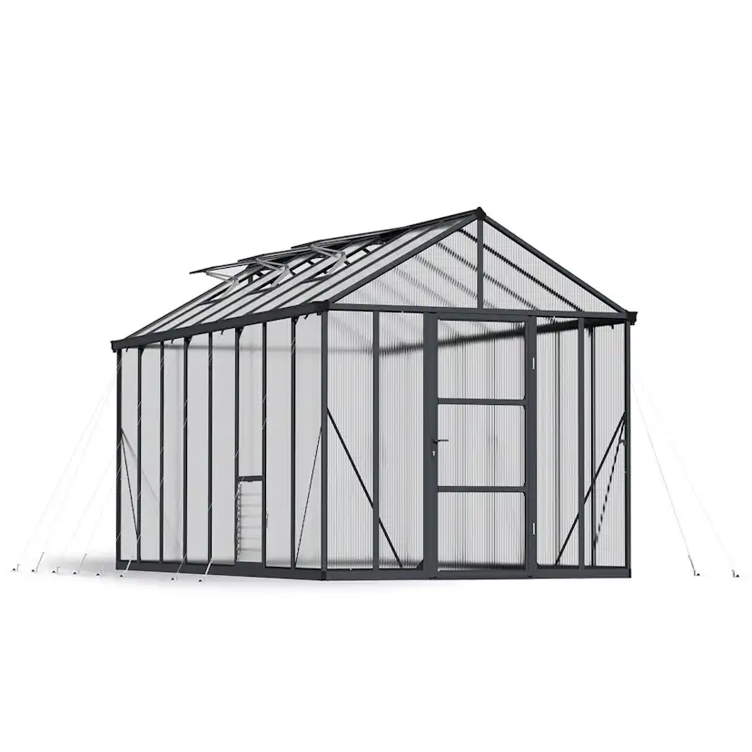 Växthus Canopia by Palram Glory 12,2 m² Mörkgrå