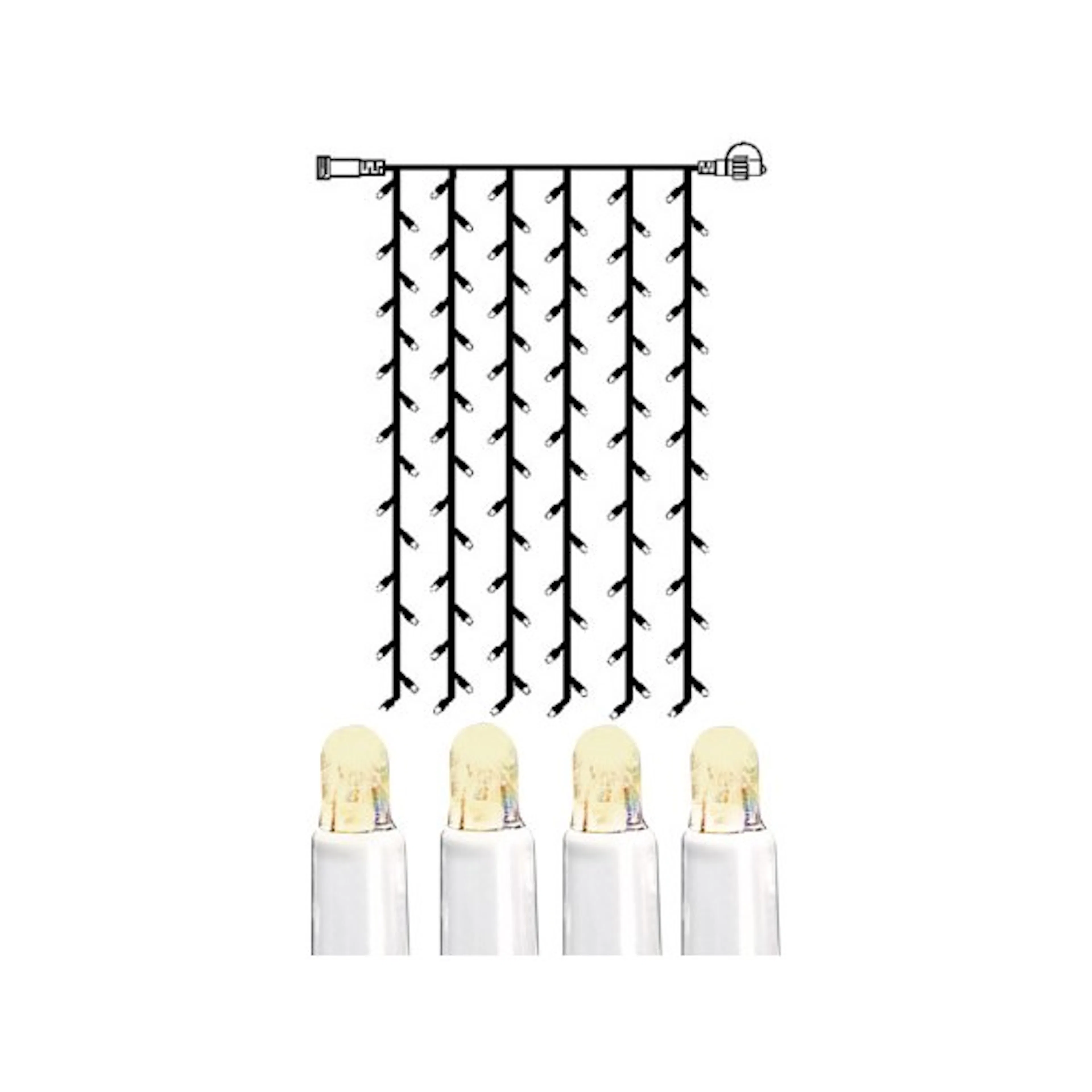 Ljusgardin Star Trading Extra System LED 1 m