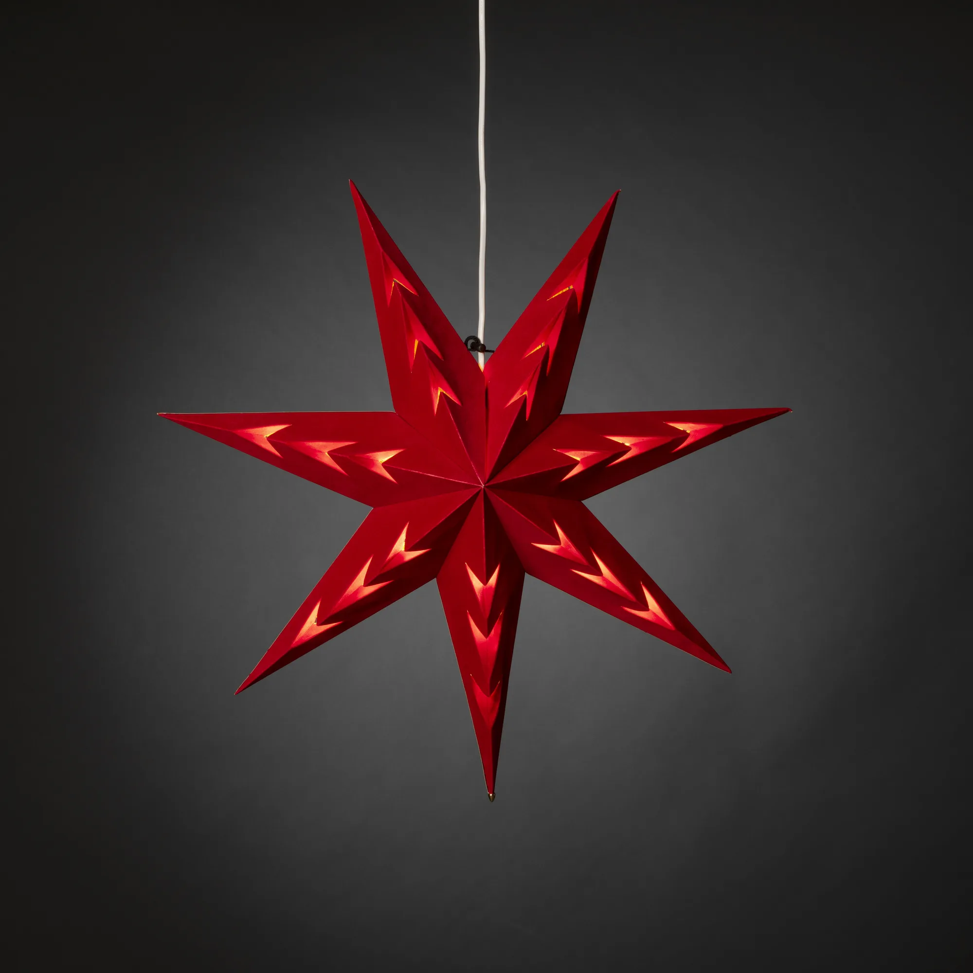 Adventsstjärna Gnosjö Konstsmide 5952 Sammet 60 cm