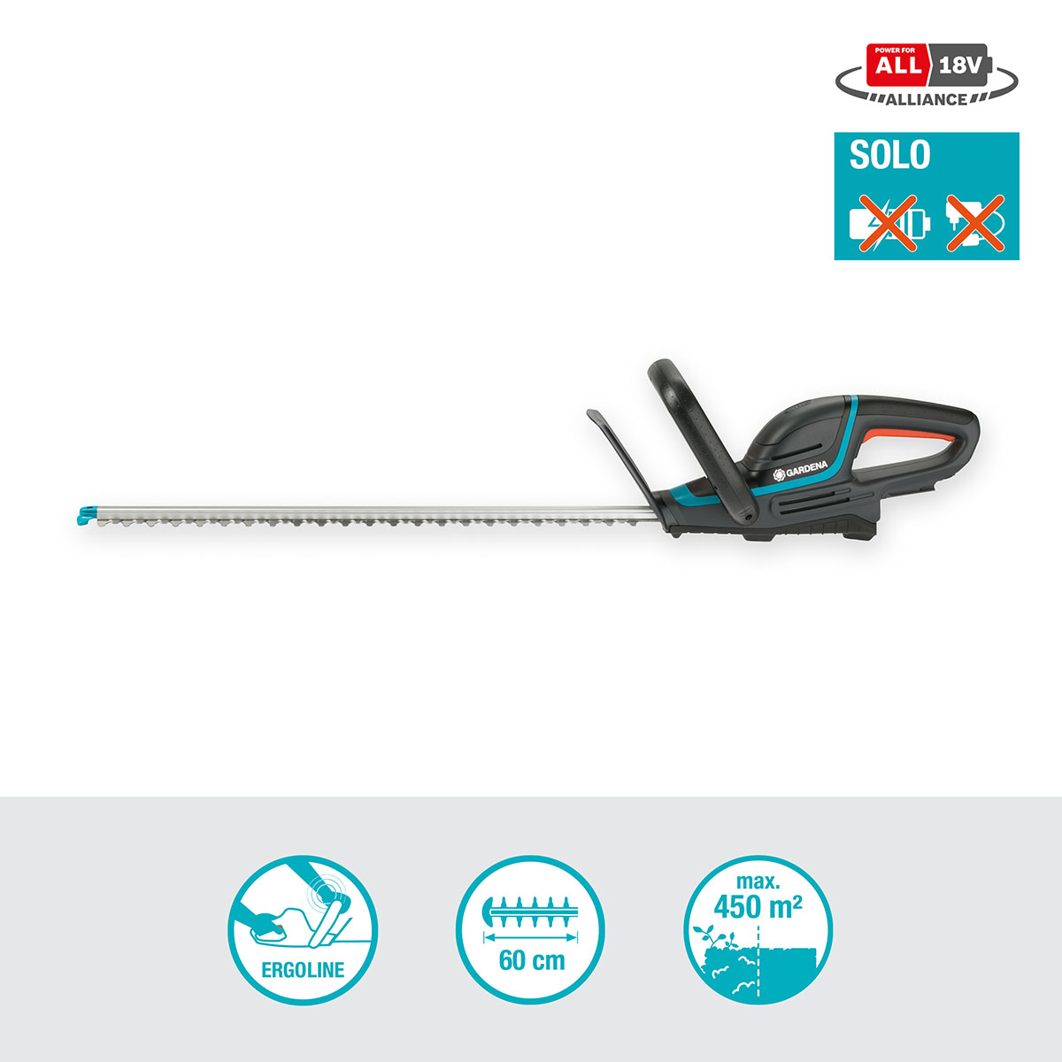 Häcksax Gardena ComfortCut 60/18V P4A utan Batteri