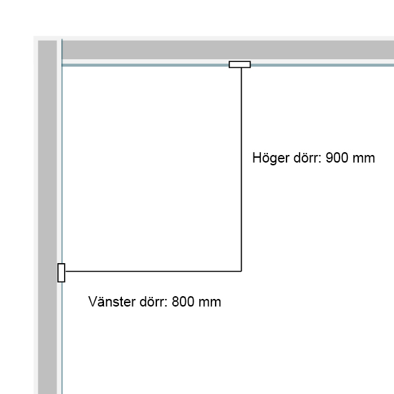 Duschhörn Combac Kvadrat