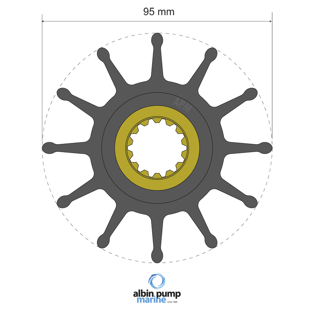Impeller Albin Group Marine Premium 06-02-033