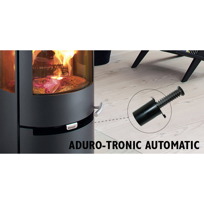 Braskamin Aduro 9.5 Fristående med Sidoglas 9kW