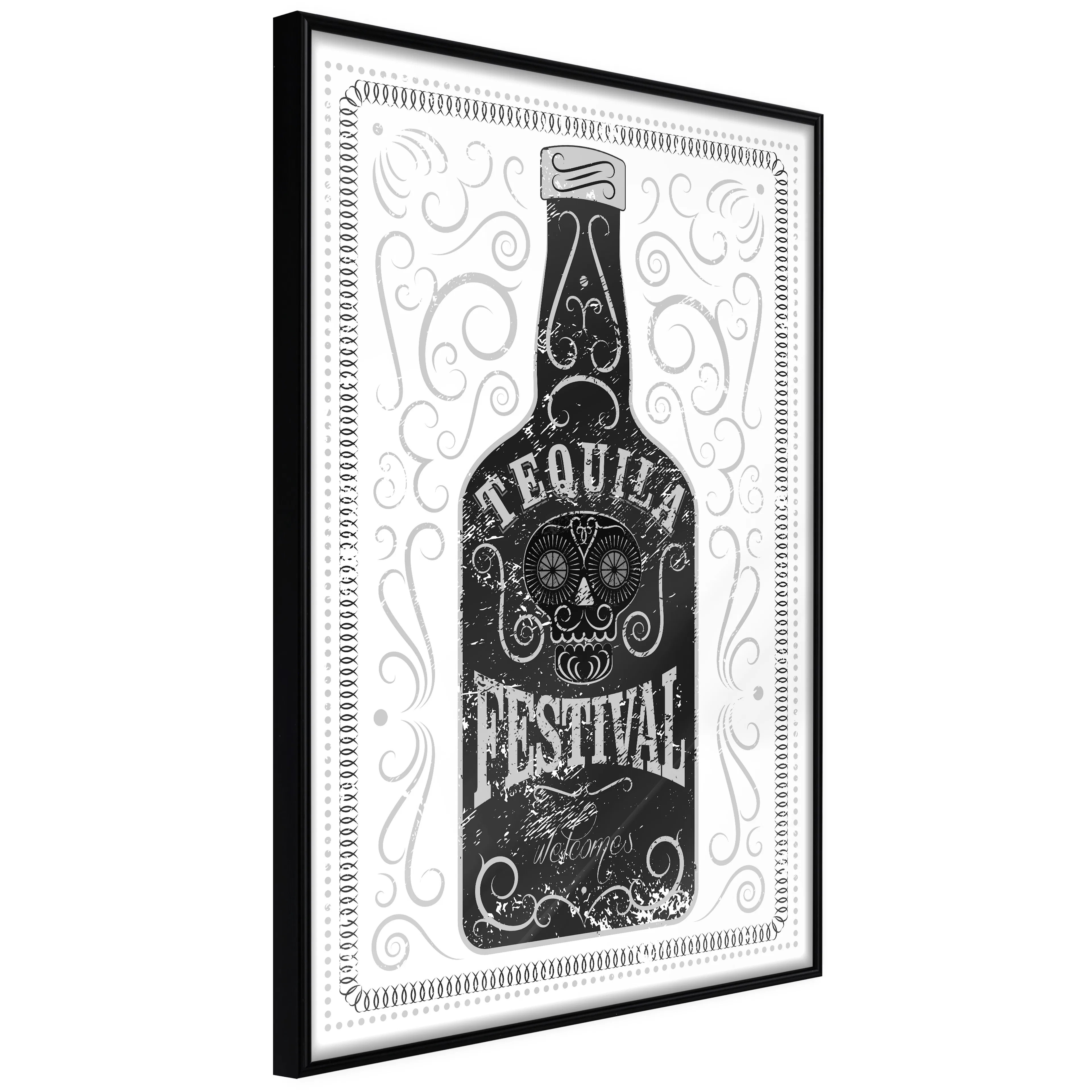 Affisch - Tequila Festival [Poster] 40x60 Svart ram, 40x60 cm