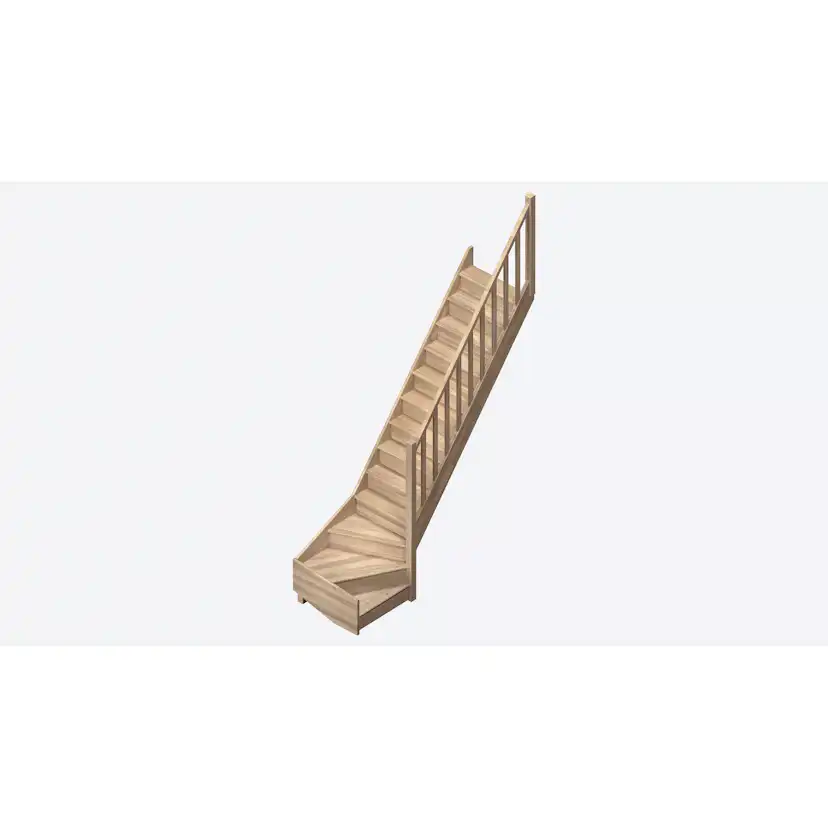Lofttrappa Byggera Tradi Eco L-form
