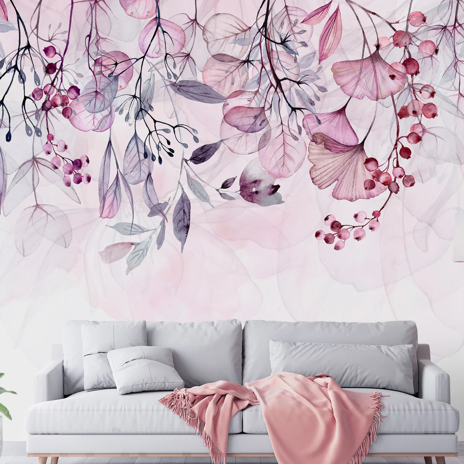 Fototapet Arkiio Foggy Nature Arkiio Pink