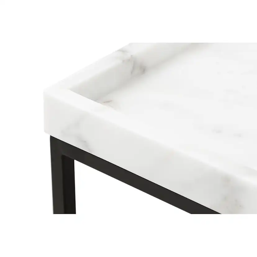 Kungshult Sidobord 60 cm Vit/Svart