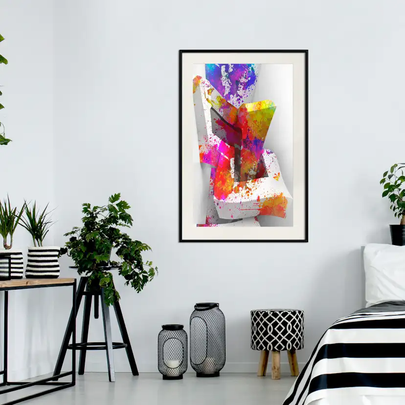 Poster Artgeist Affisch Three-dimensional Shapes