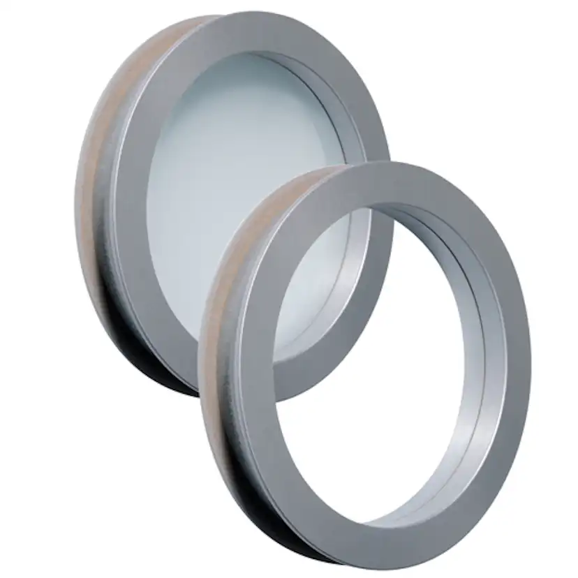 230 Dörrfönster Orust silver klar/frost Diameter: 230 mm, Klar/Frost Vit