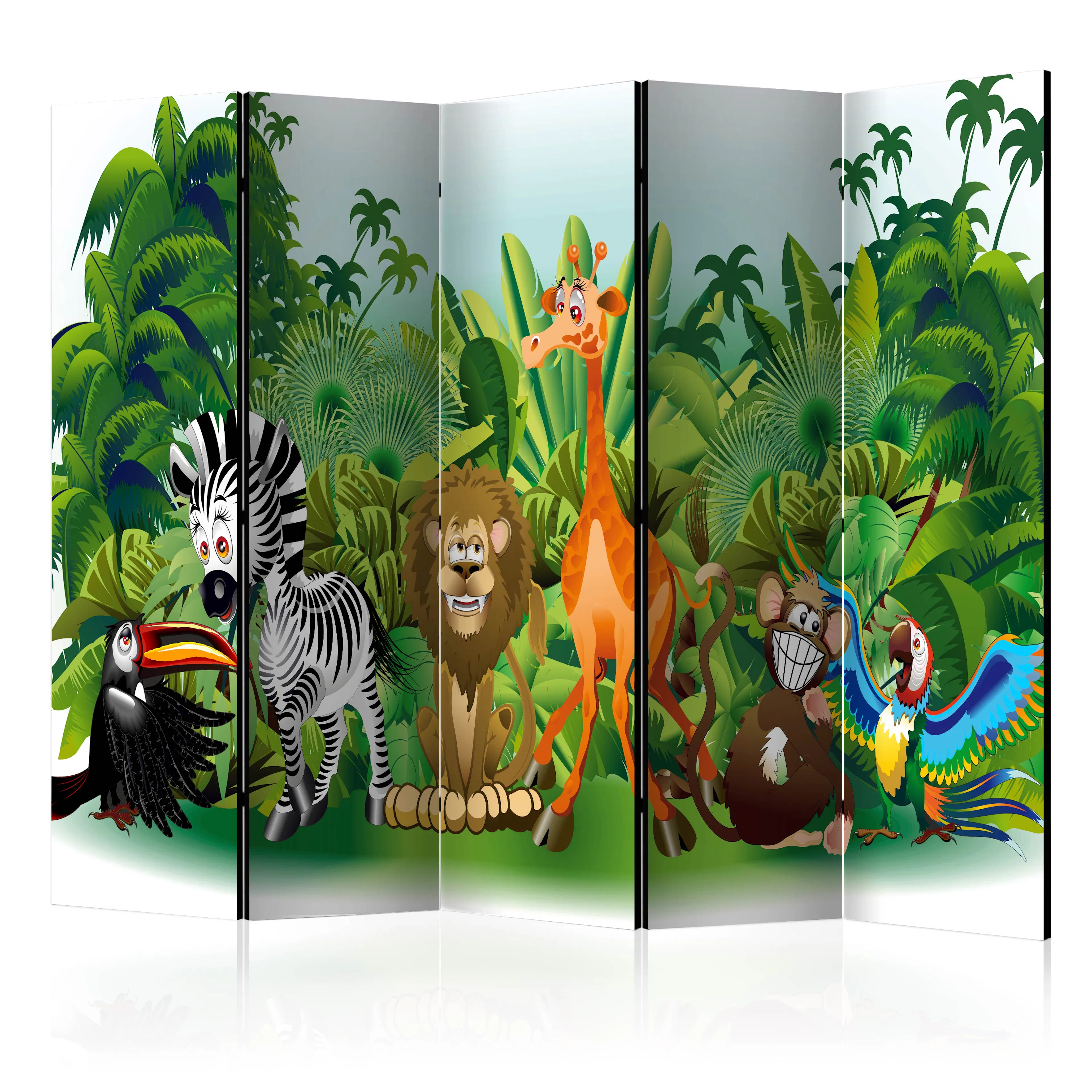 Rumsavdelare Arkiio Jungle Animals II 225x172 cm