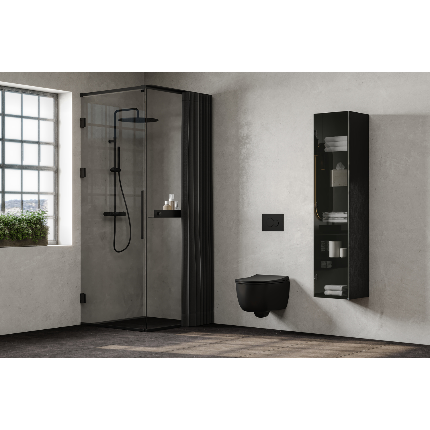 Gardinskena Svedbergs Langfoss till Duschvägg
