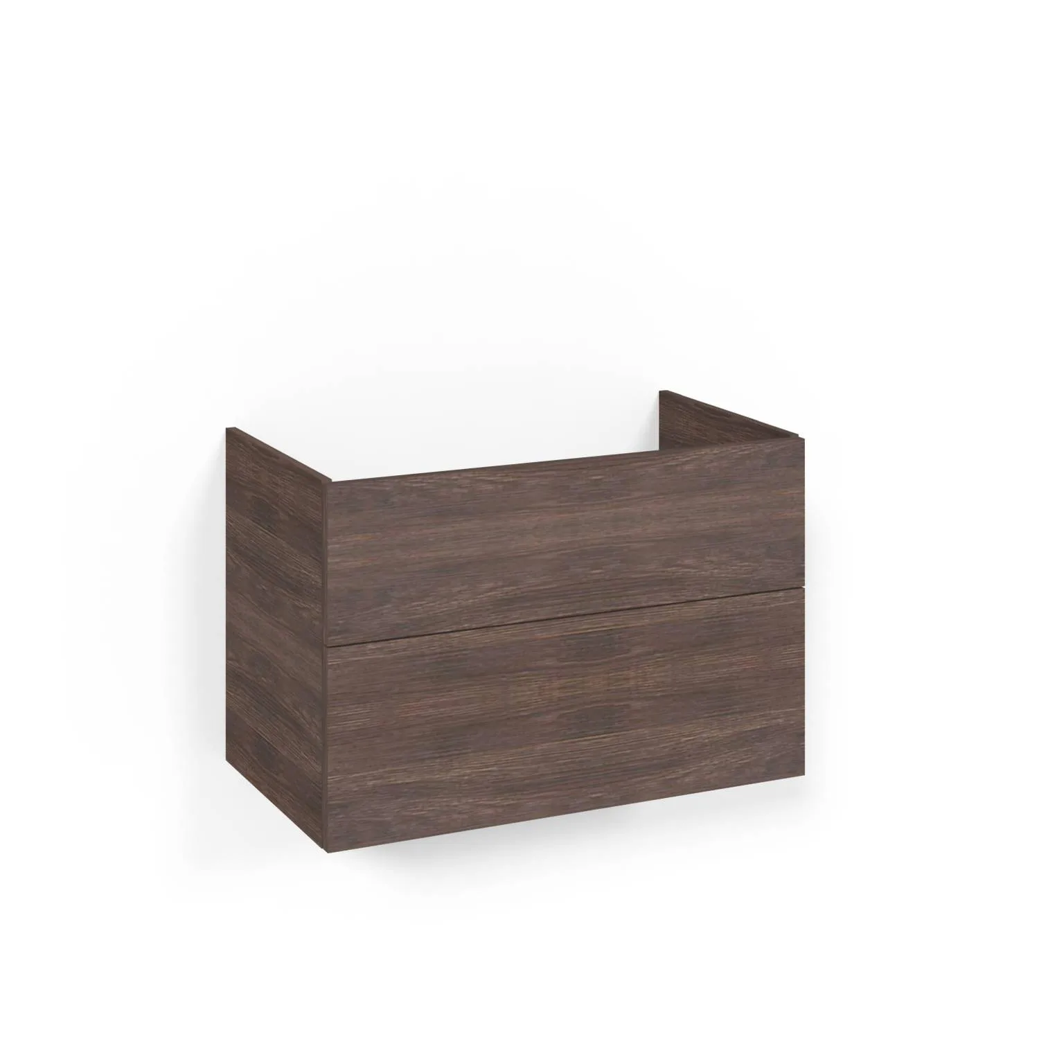 Crown Udel 80x45 Br.ask 2L Psh Bredd: 800, Brun Ek, Handtag: Push-Open