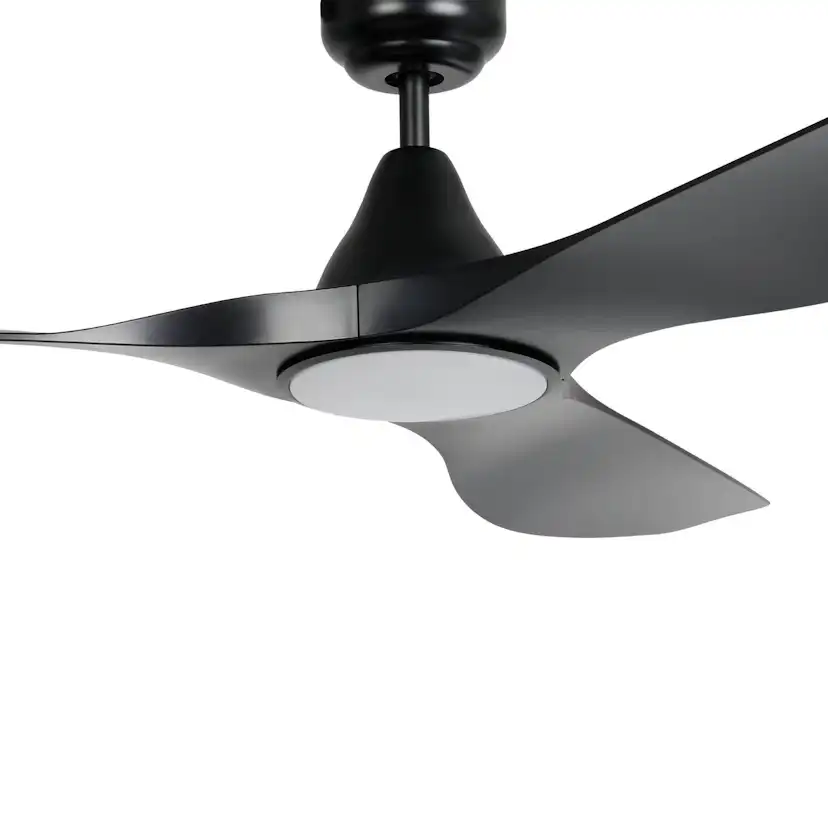 Takfläkt med Lampa Eglo Portsea Svart-Matt