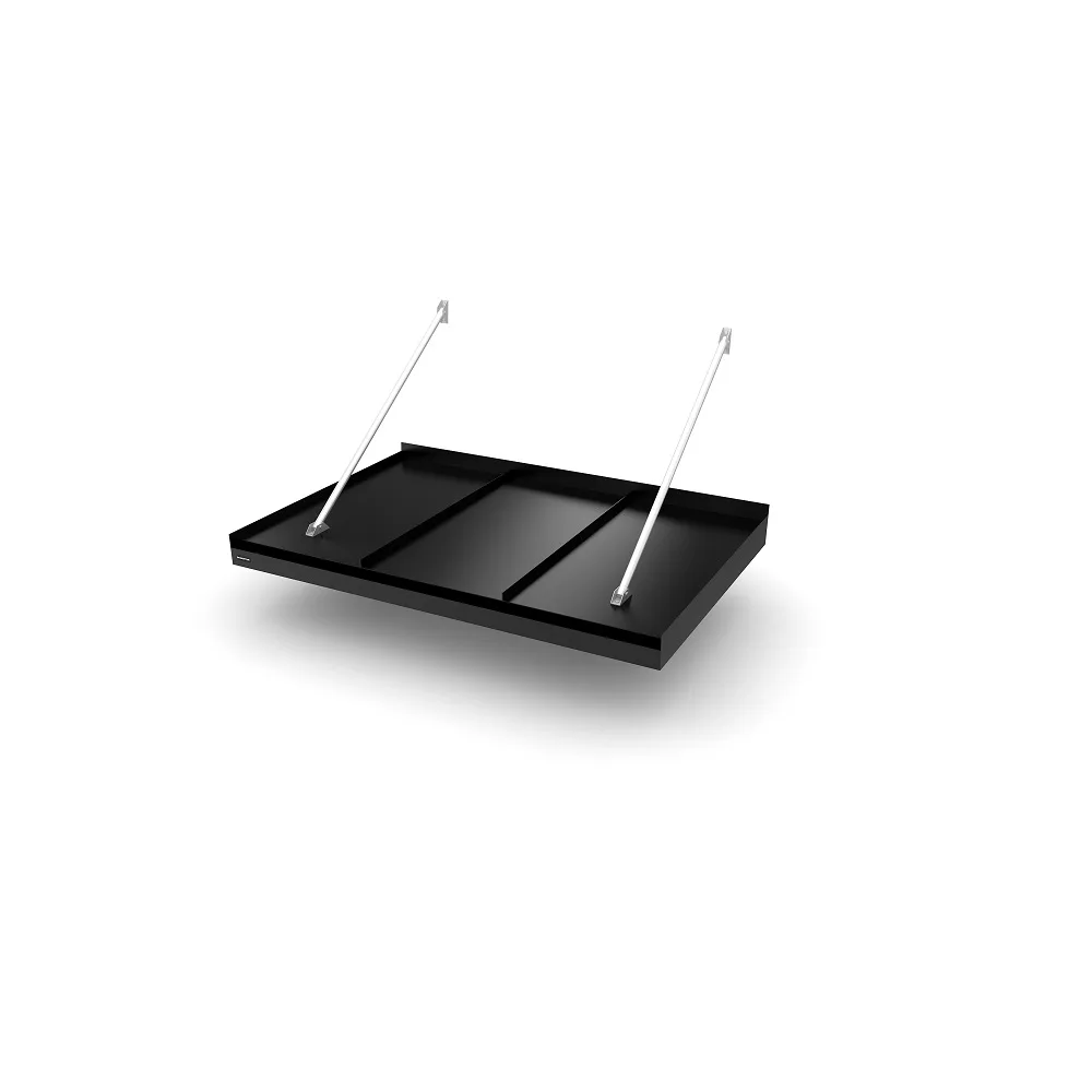 Modern Flat Seamed B=1500 Svart (RAL:9017) 1500 mm Svart Silver COB Led-Lampor