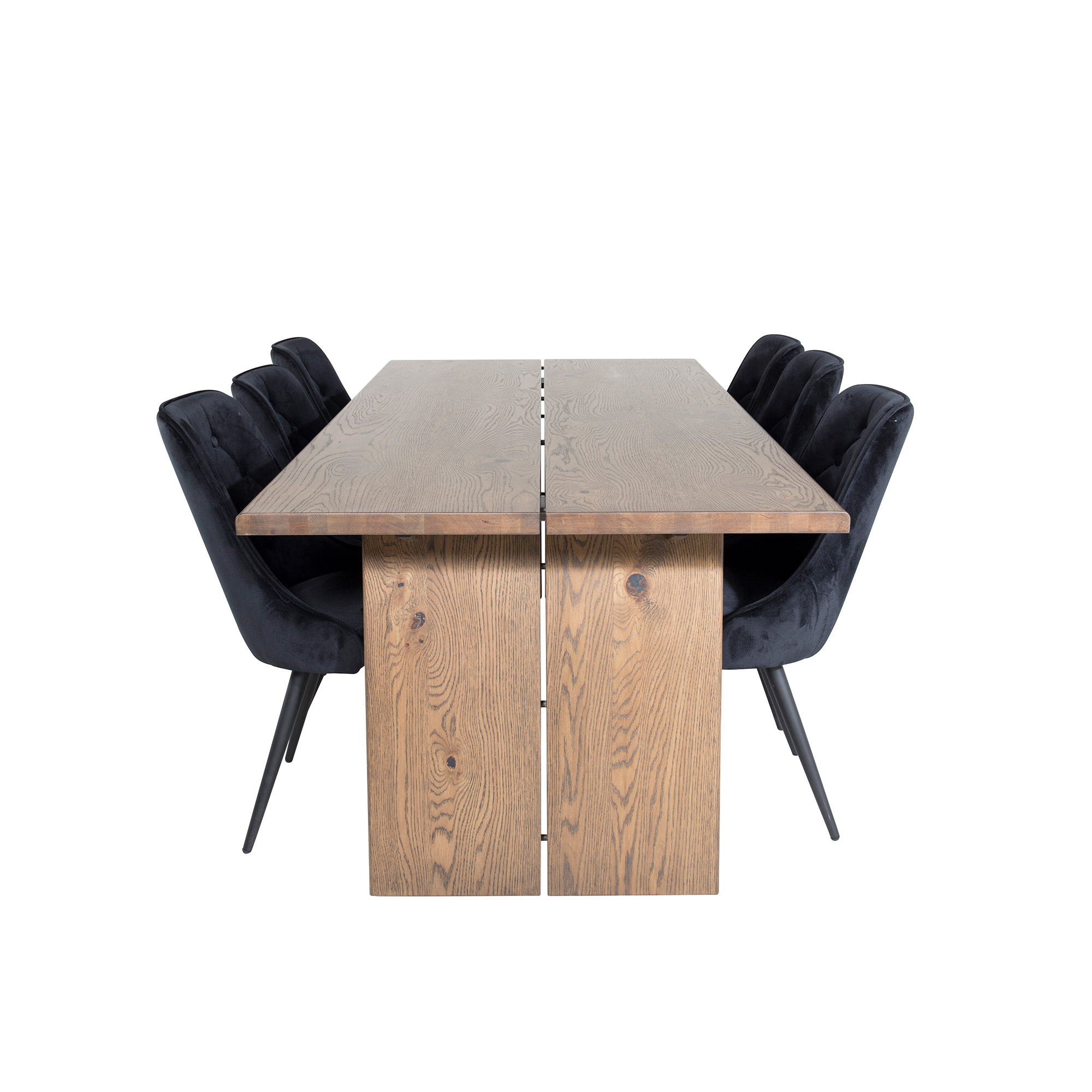 Matgrupp Venture Home Lotus med 6 Vera Stolar Sammet