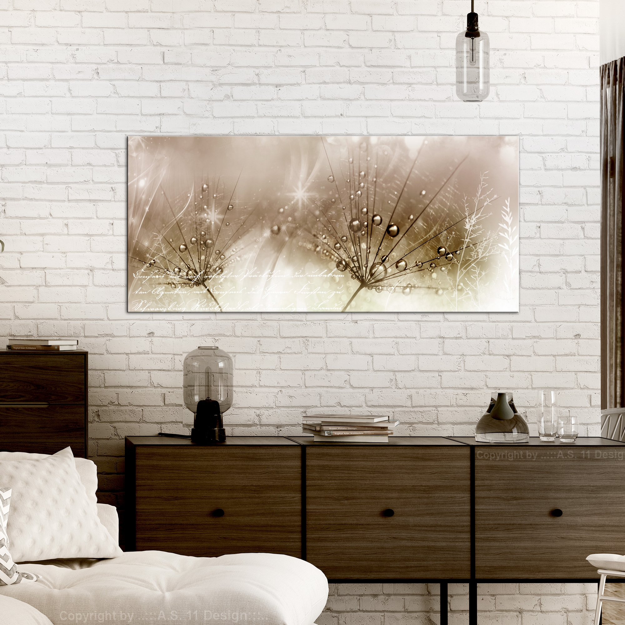 Tavla Arkiio Drops Of Dew Brown Wide 100x45