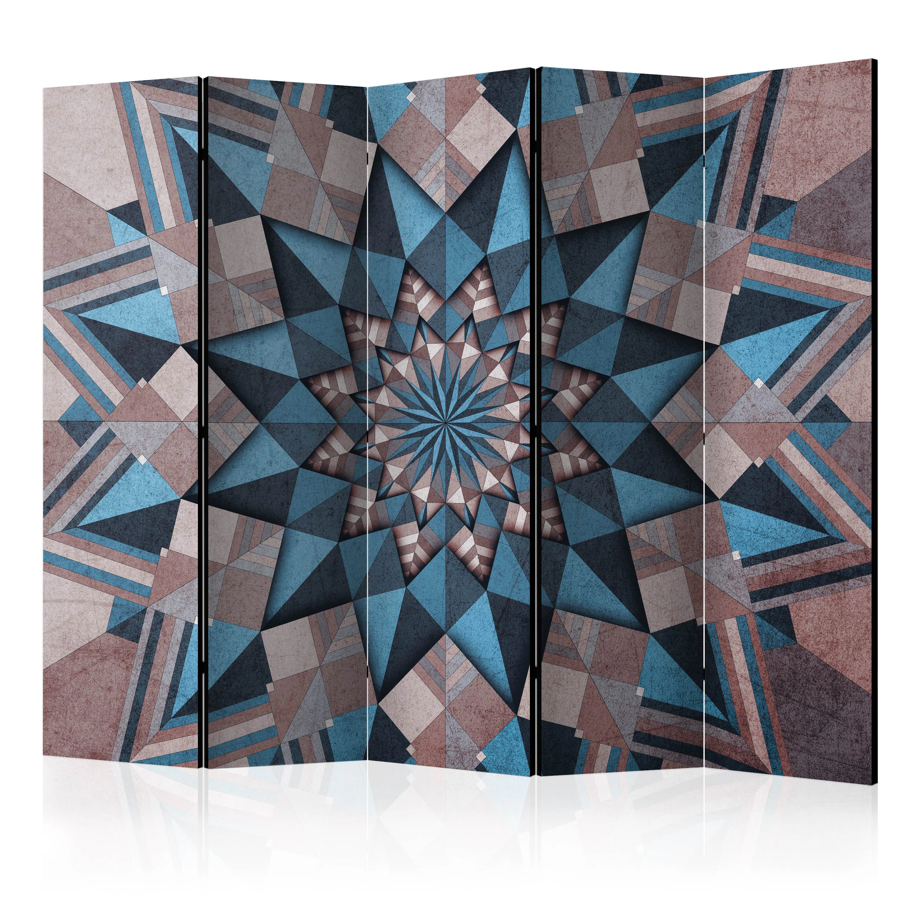 Rumsavdelare Arkiio Star Mandala Brown and Blue II 225x172 cm