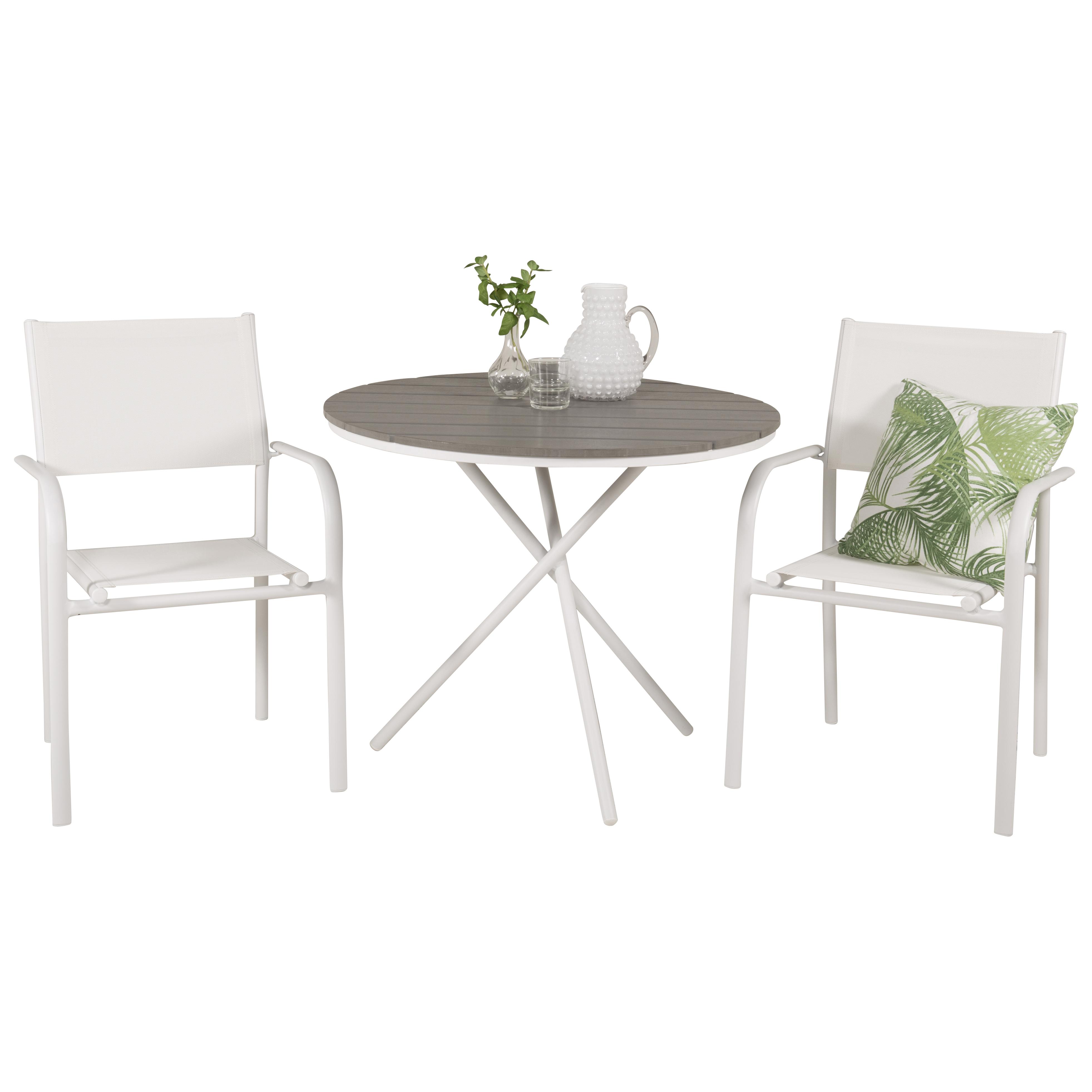 Cafégrupp Venture Home Pincy Ø 90 med 2 Siri Matstolar