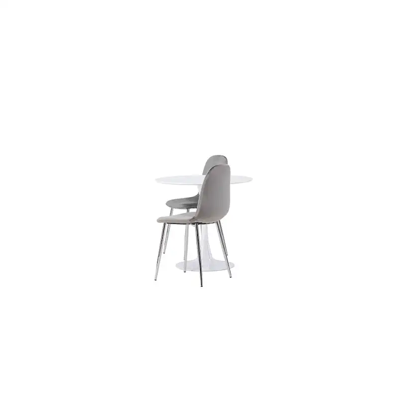 Matgrupp Venture Home Hamden Ø80 cm med 2 st Eva stolar