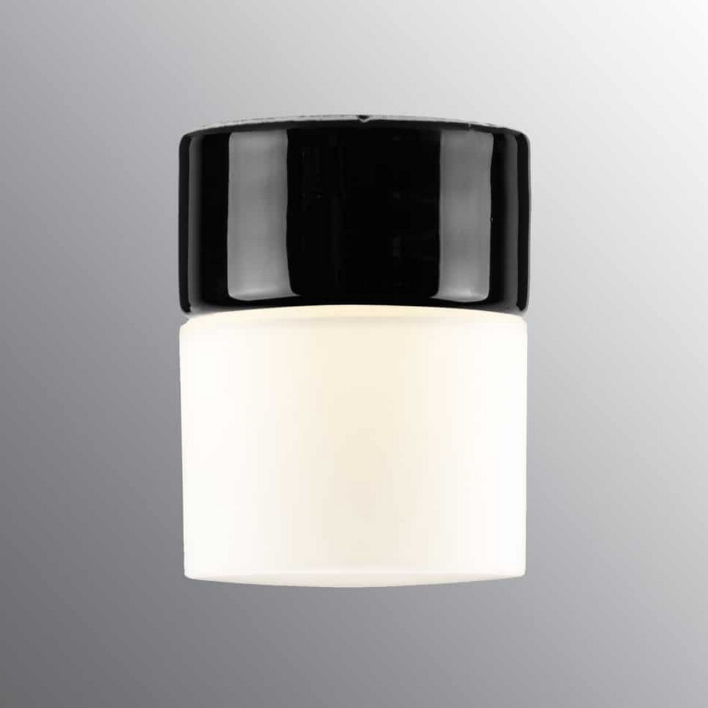 Vägg-/Taklampa Ifö Electric Opus 100/125 Svart Rak IP44 G9