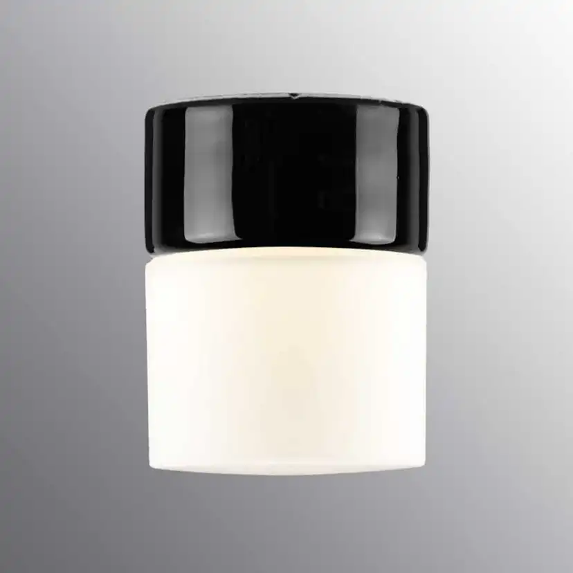 Vägg-/Taklampa Ifö Electric Opus 100/125 Svart Rak IP44 G9