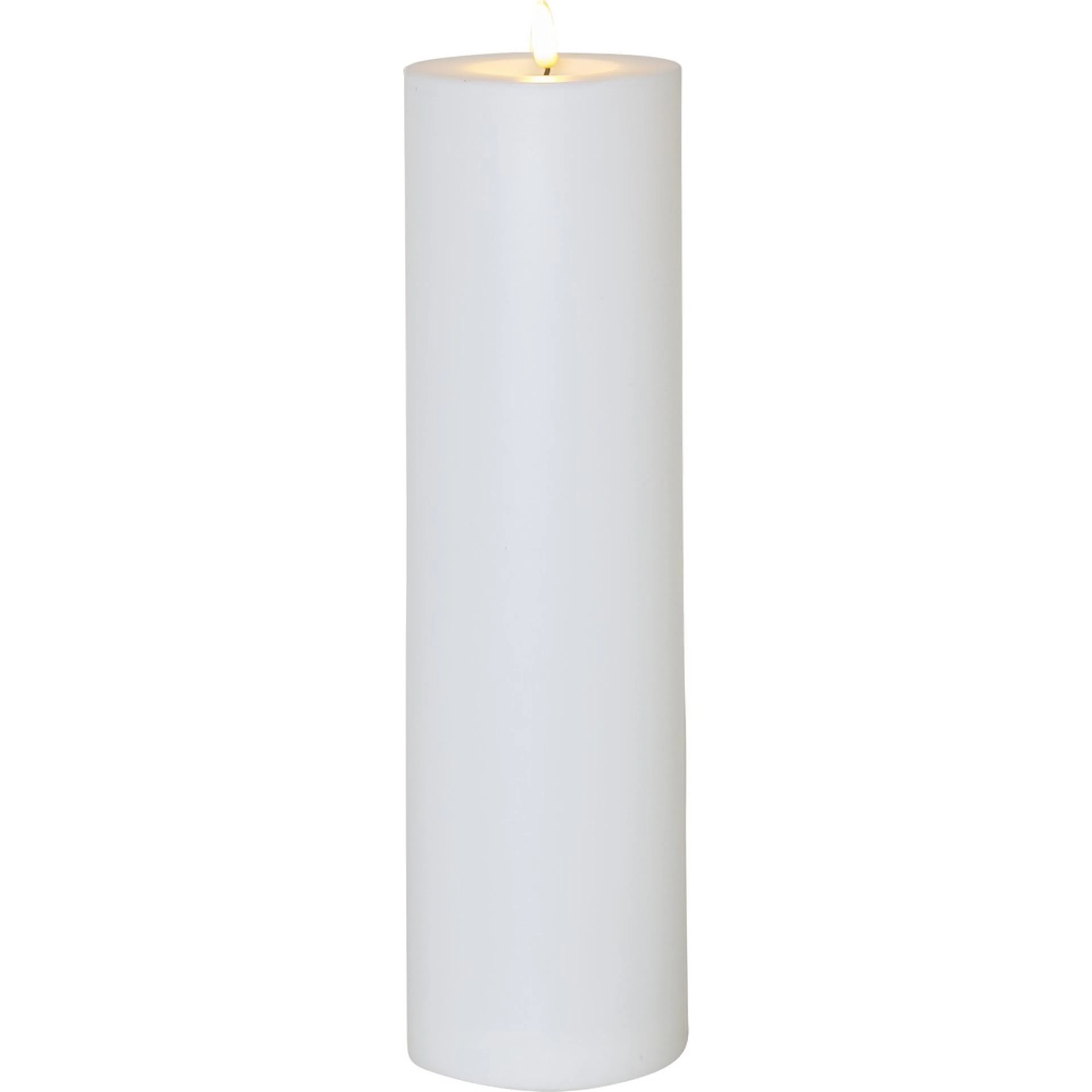 LED-Ljus Star Trading Flamme Rak Vit