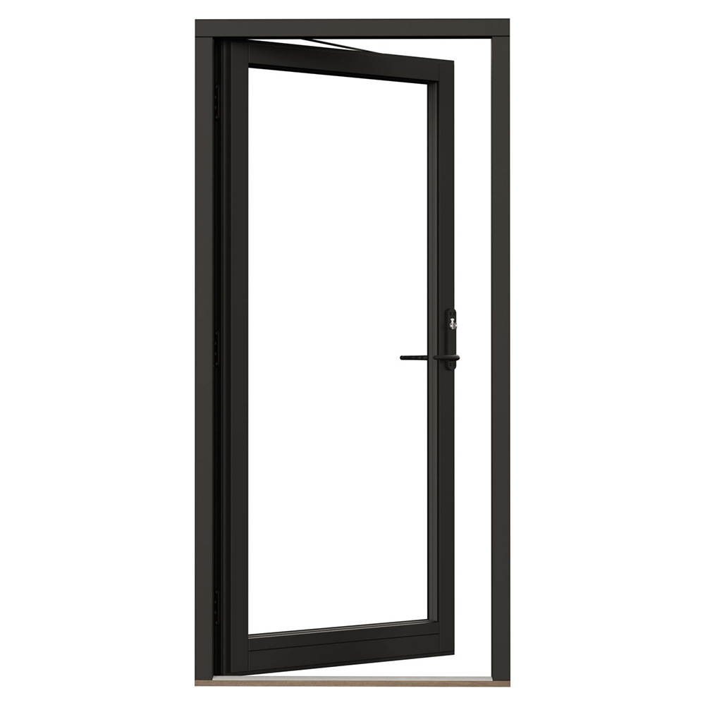 Fönsterdörr NorDan NTech Helglasad Aluminium BlackLine Svart
