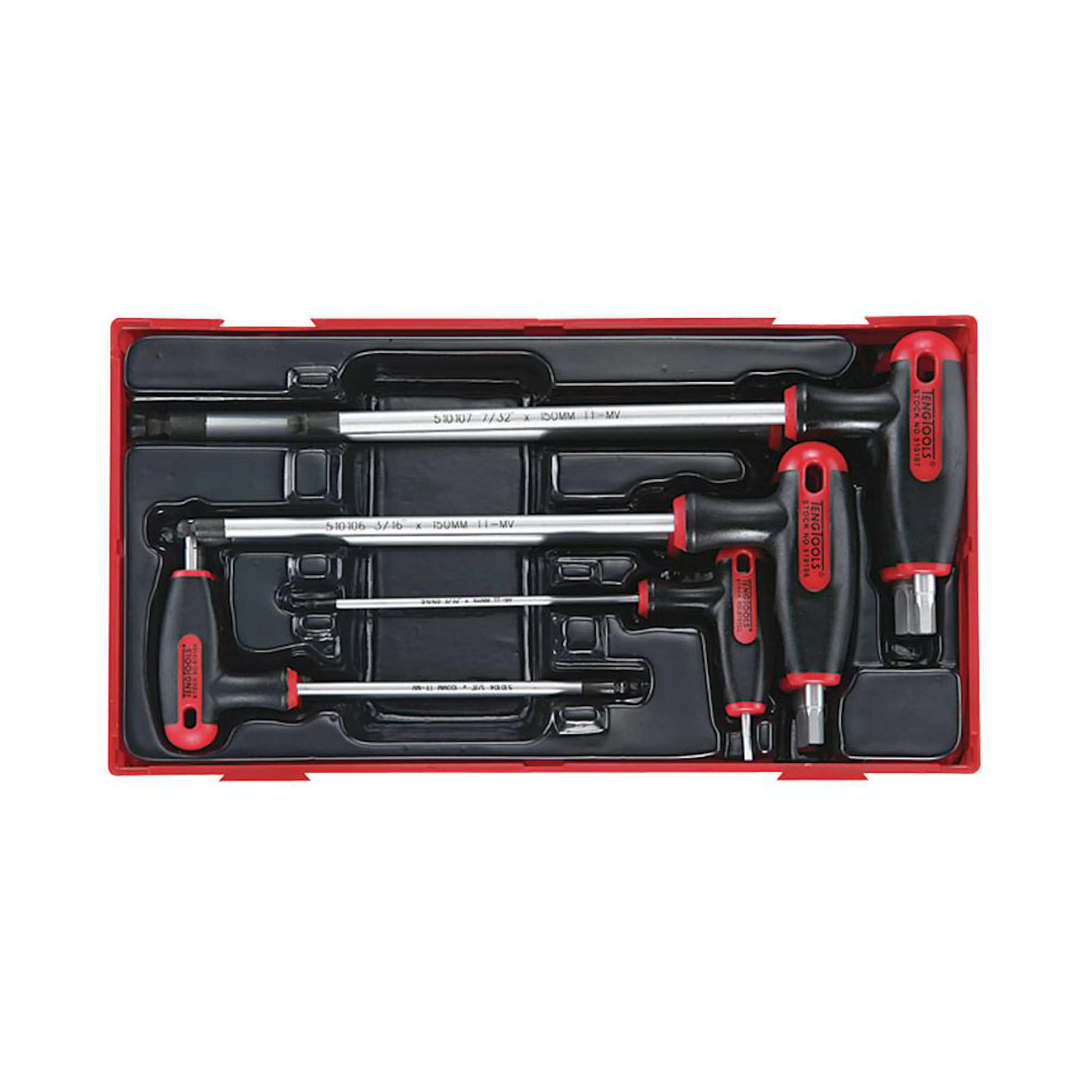 Sexkantnyckelsats 7 delar Teng Tools TTHEX7AF