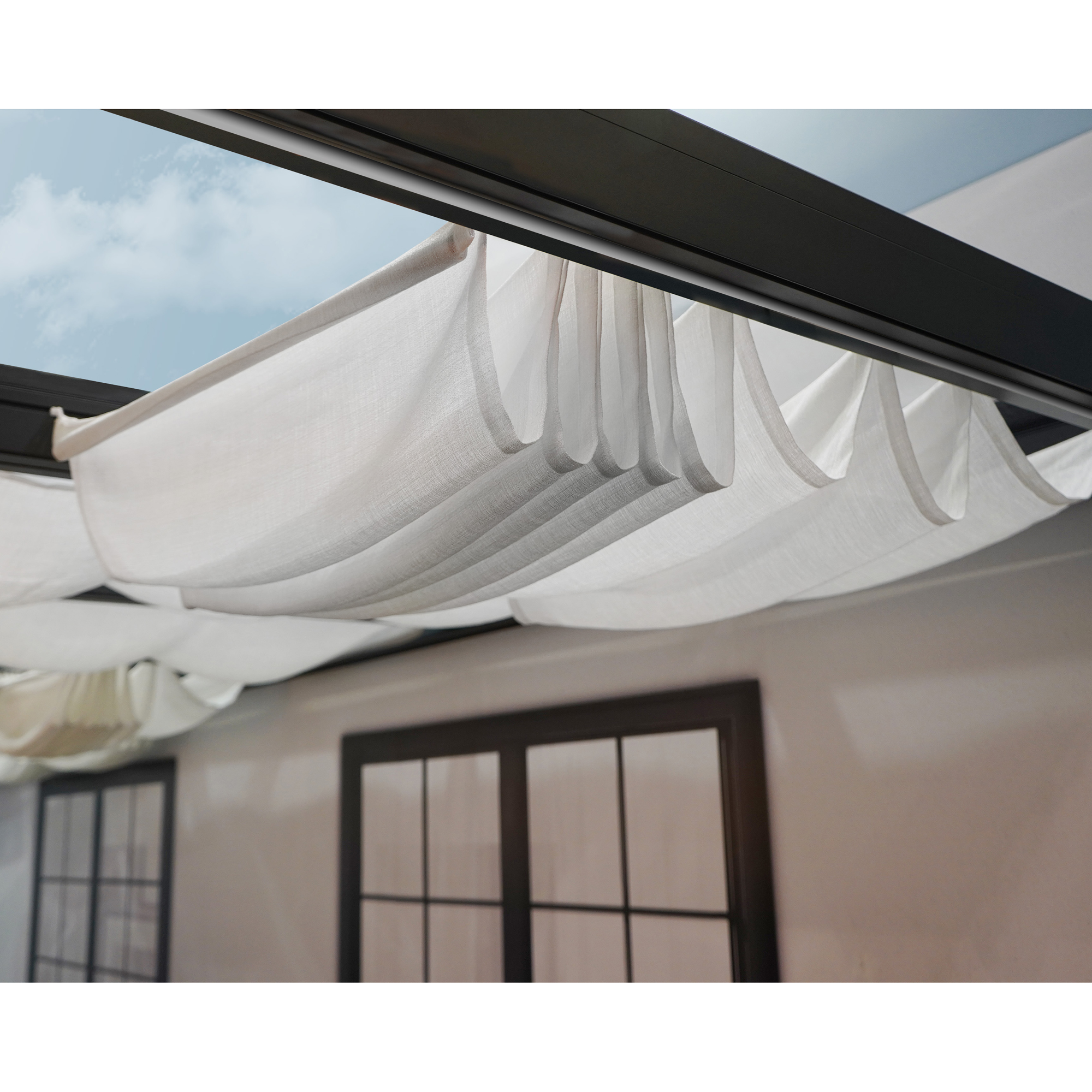 Gardinset Canopia by Palram Skuggkit Till Pergola Stockholm 3,4 x 7,4 m Vitt
