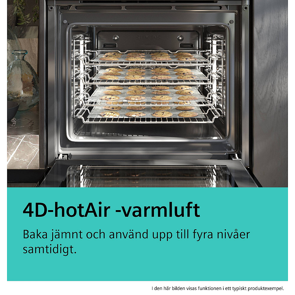 Inbyggnadsugn Siemens iQ700 HB776G3B2S Svart med Smart Uppkoppling