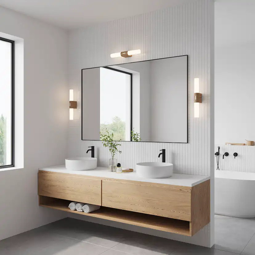 Vägglampa Nordlux Helva Double Basic LED Badrumslampa