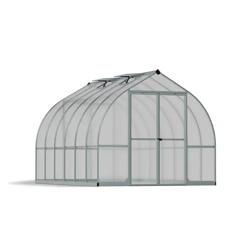 Växthus Canopia by Palram Bella Aluminiumram med UV-Skyddad Polykarbonat & Ventilationsfönster, 8,9 m²