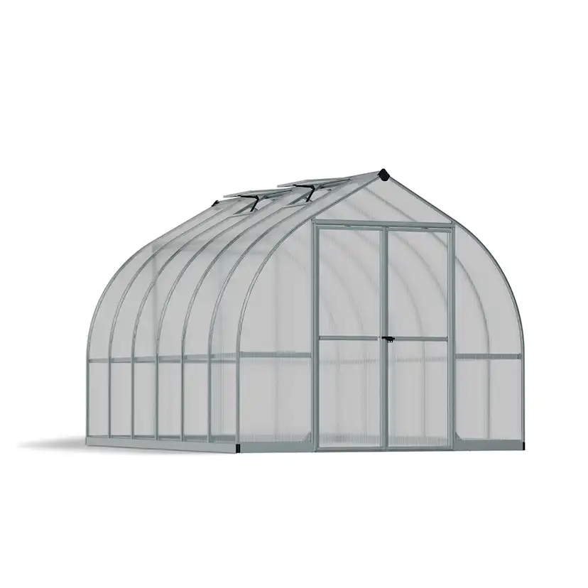 Växthus Canopia by Palram Bella Aluminiumram med UV-Skyddad Polykarbonat & Ventilationsfönster, 8,9 m²