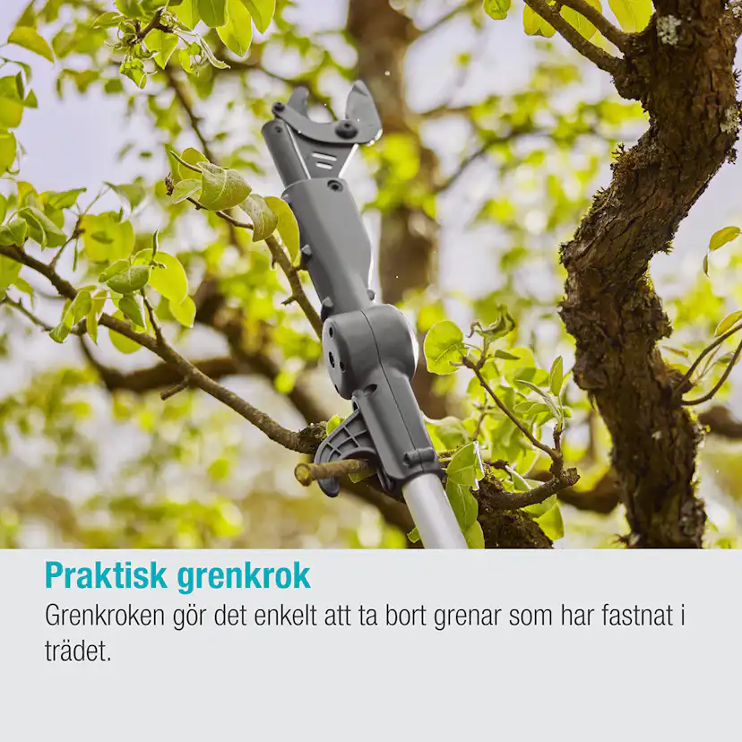 Teleskopisk Stångsax Gardena HighCut 360 Batteri P4A Komplett med Batteri och Laddare