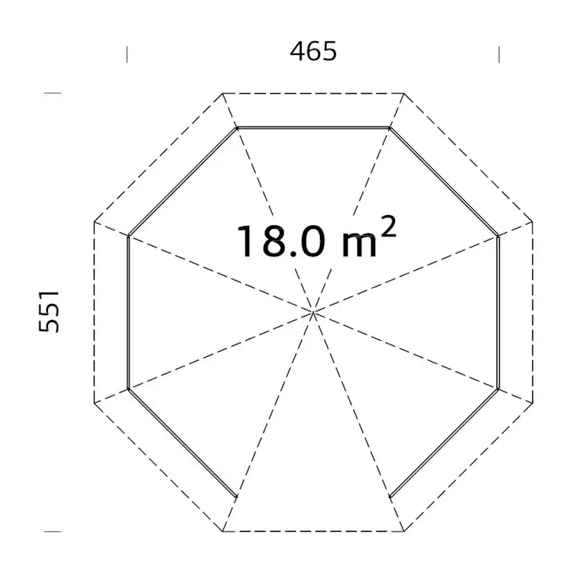 Betty 18,0 m2 Brun dippad