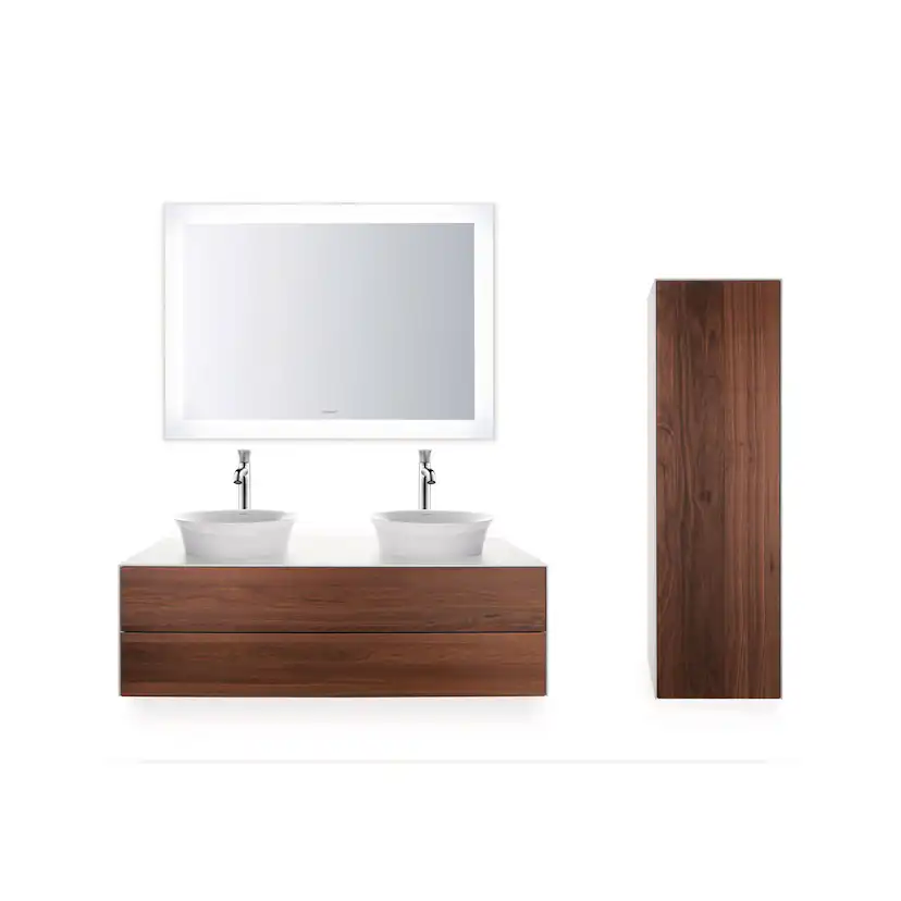 Tvättställ Duravit White Tulip för Placering på Bänkskiva Vit Högblank 430 mm