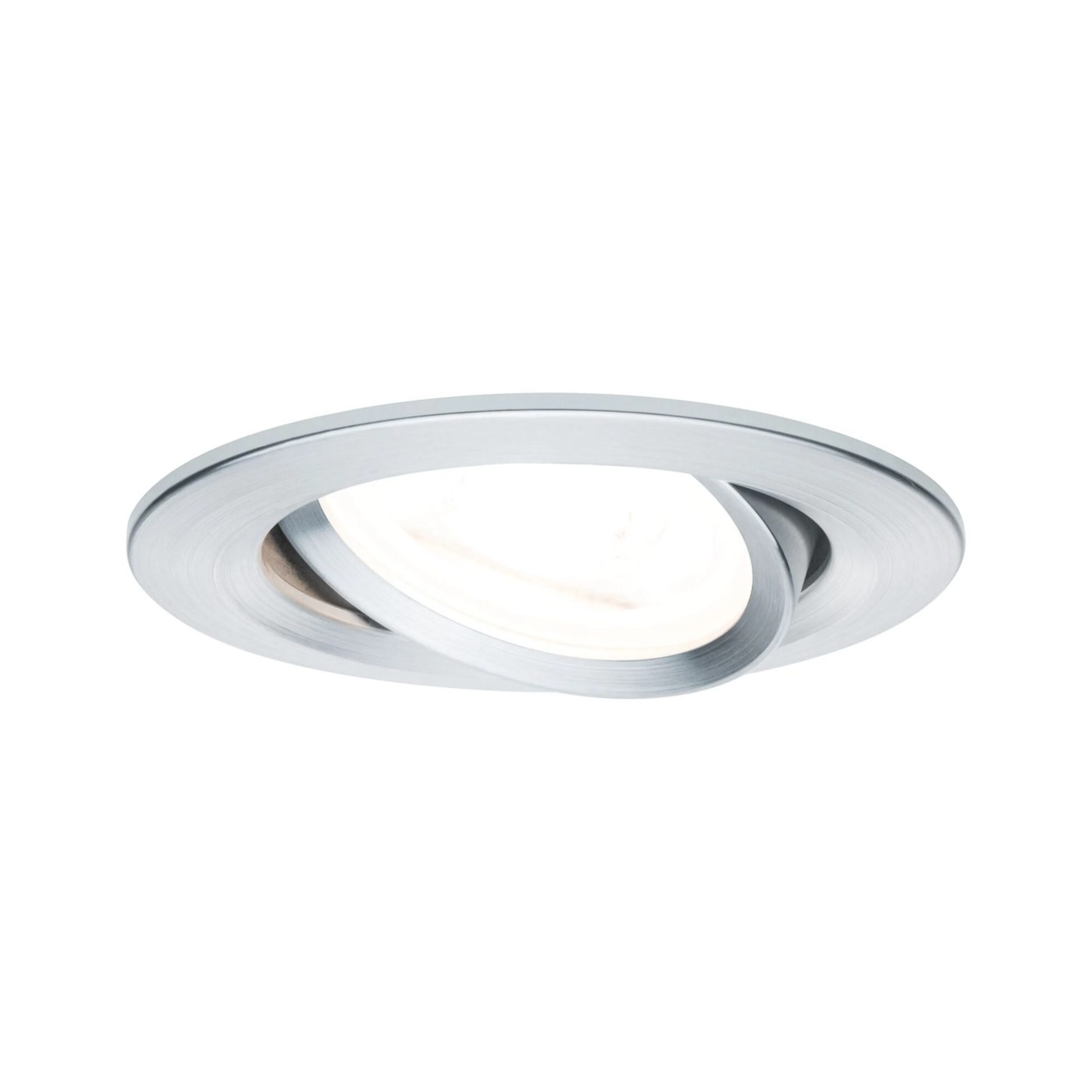 Downlight Paulmann Nova Swivelling Svarvad aluminium