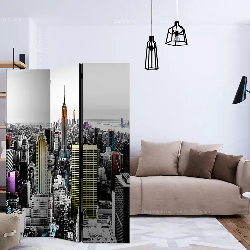 Rumsavdelare Arkiio Iridescent Skyscrapers 135x172 cm