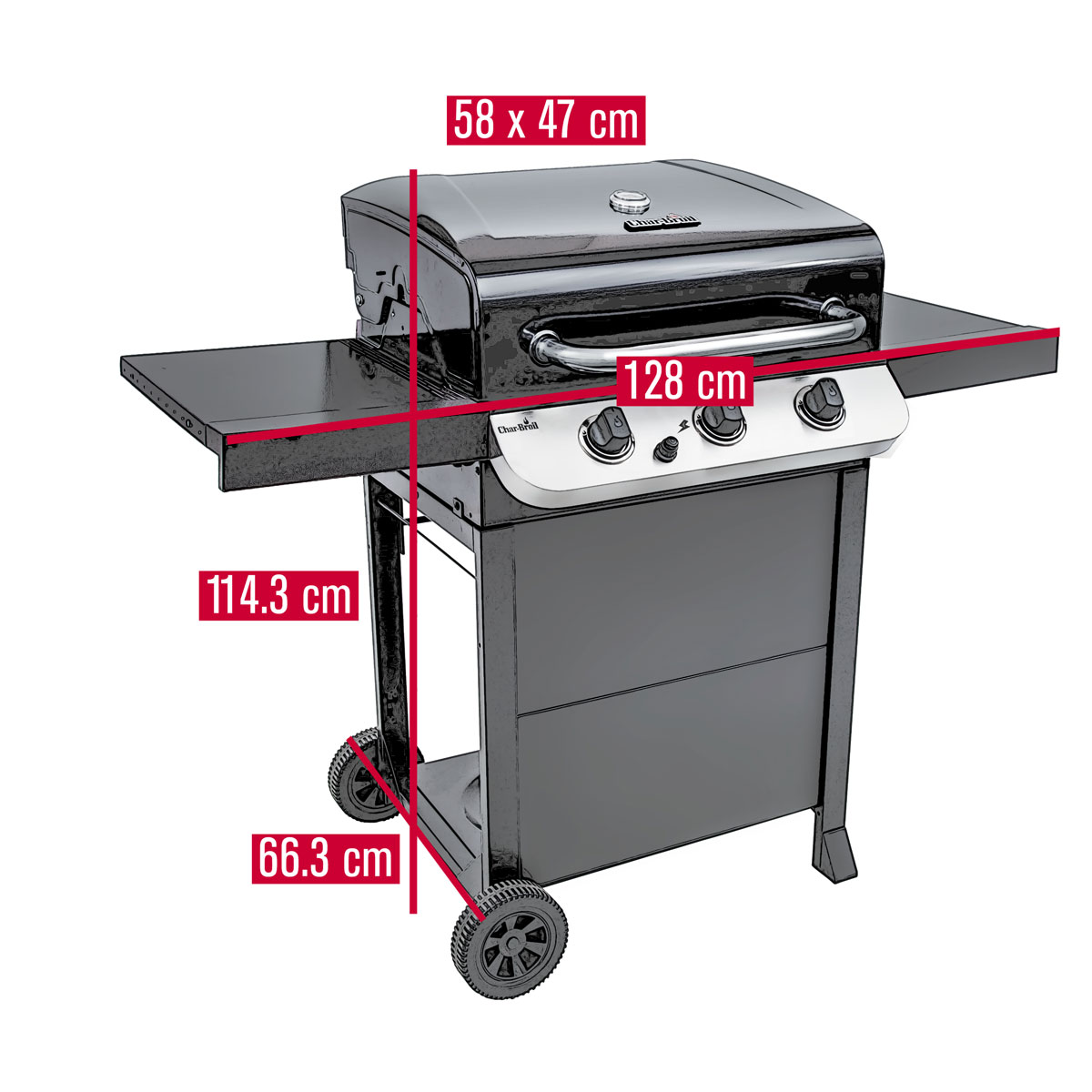 Gasolgrill Char-Broil Convective 310B
