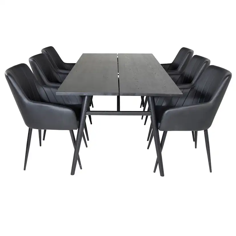 Matgrupp Venture Home Salt med 6 Corina Karmstolar