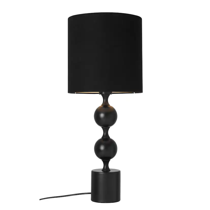 Bordslampa Cottex Prakt H60 cm Metallfot med Textilskärm
