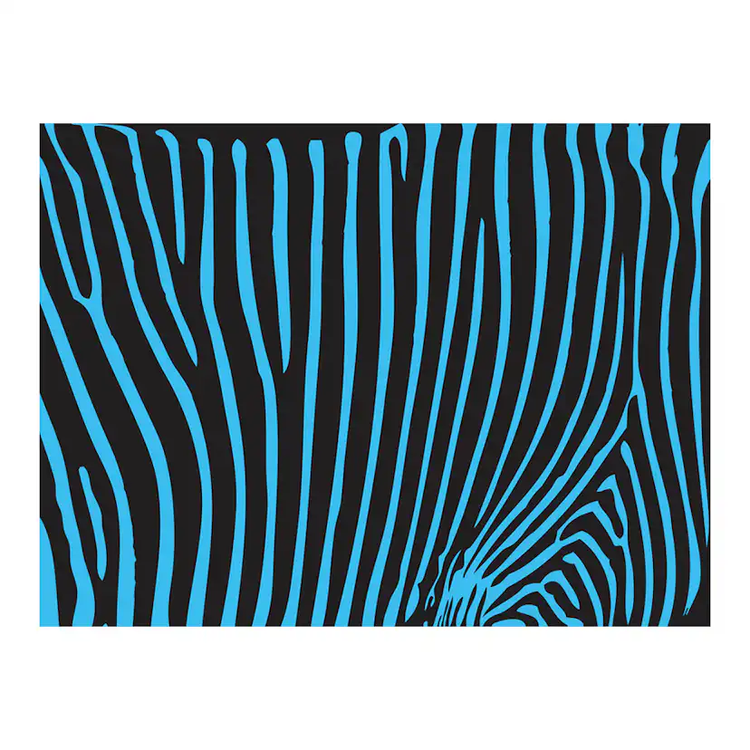 Fototapet Arkiio Zebra Pattern Turkos