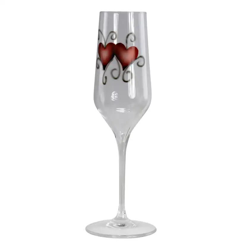 Champagneglas Nybro Crystal Heart Crystal Ink 23 cl