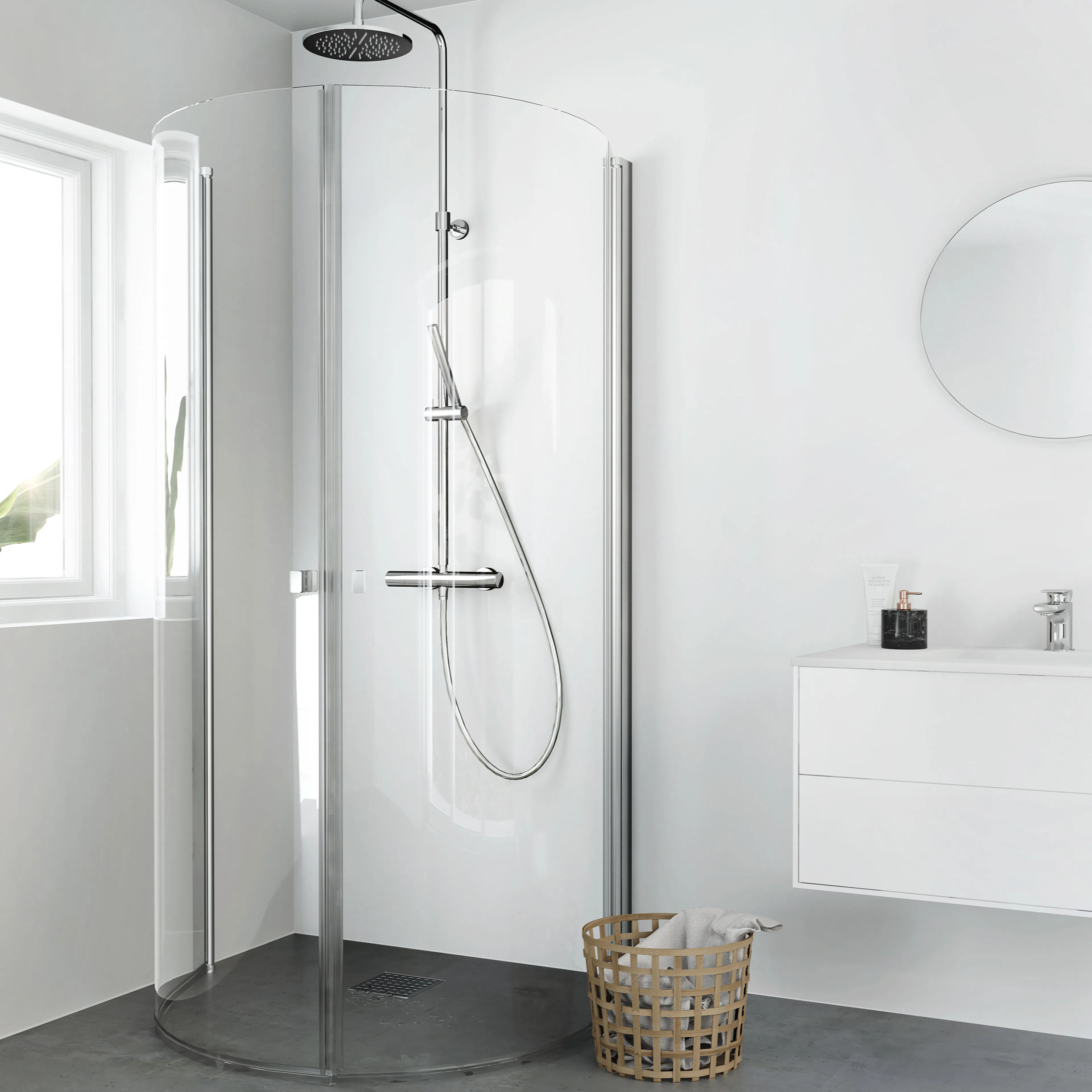 Duschhörn Hafa Igloo Pro U 80x95 Klarglas